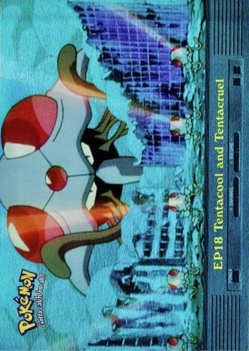 Tentacool and Tentacruel #EP18 Pokemon 2000 Topps TV