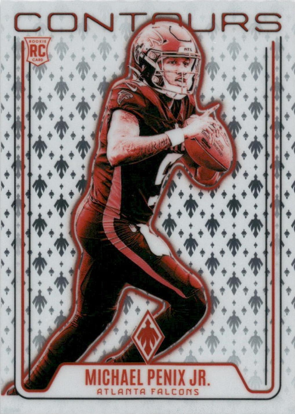 Michael Penix Jr. #CON-MPJ Football Cards 2024 Panini Phoenix Contours