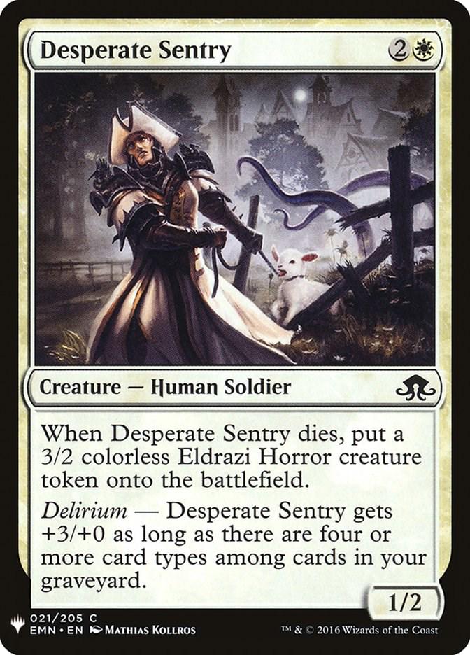 Desperate Sentry (Magic The List Reprints)