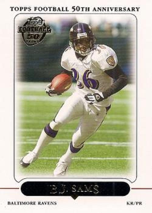 B.J. Sams #132 2005 Topps Football