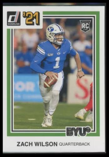 Zach Wilson #35 Football Cards 2021 Panini Chronicles Draft Picks