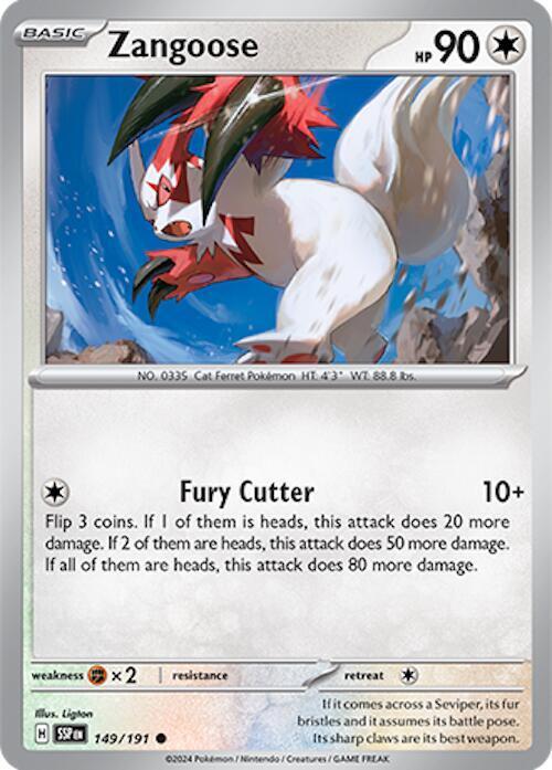Zangoose #149 Pokemon Surging Sparks