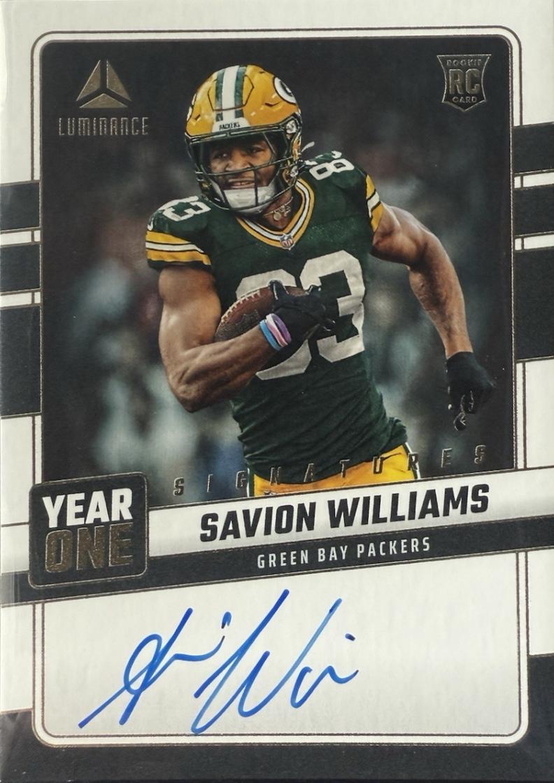 Savion Williams #32 2025 Panini Luminance Year One Signature Football