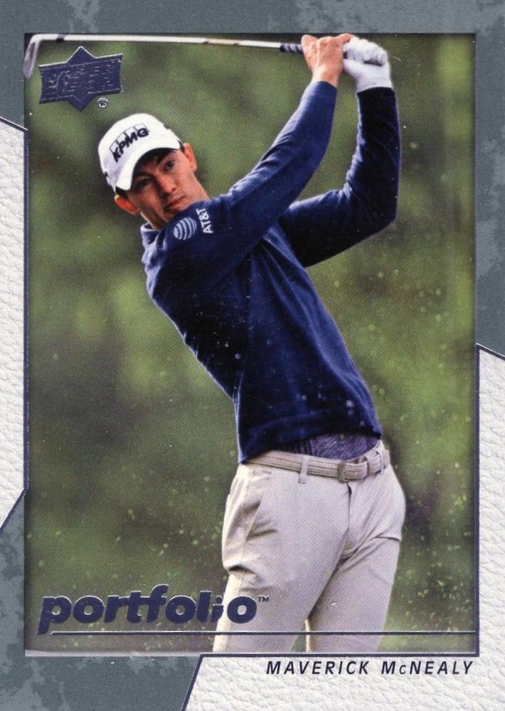 Maverick McNealy #12 2024 Upper Deck Portfolio Golf