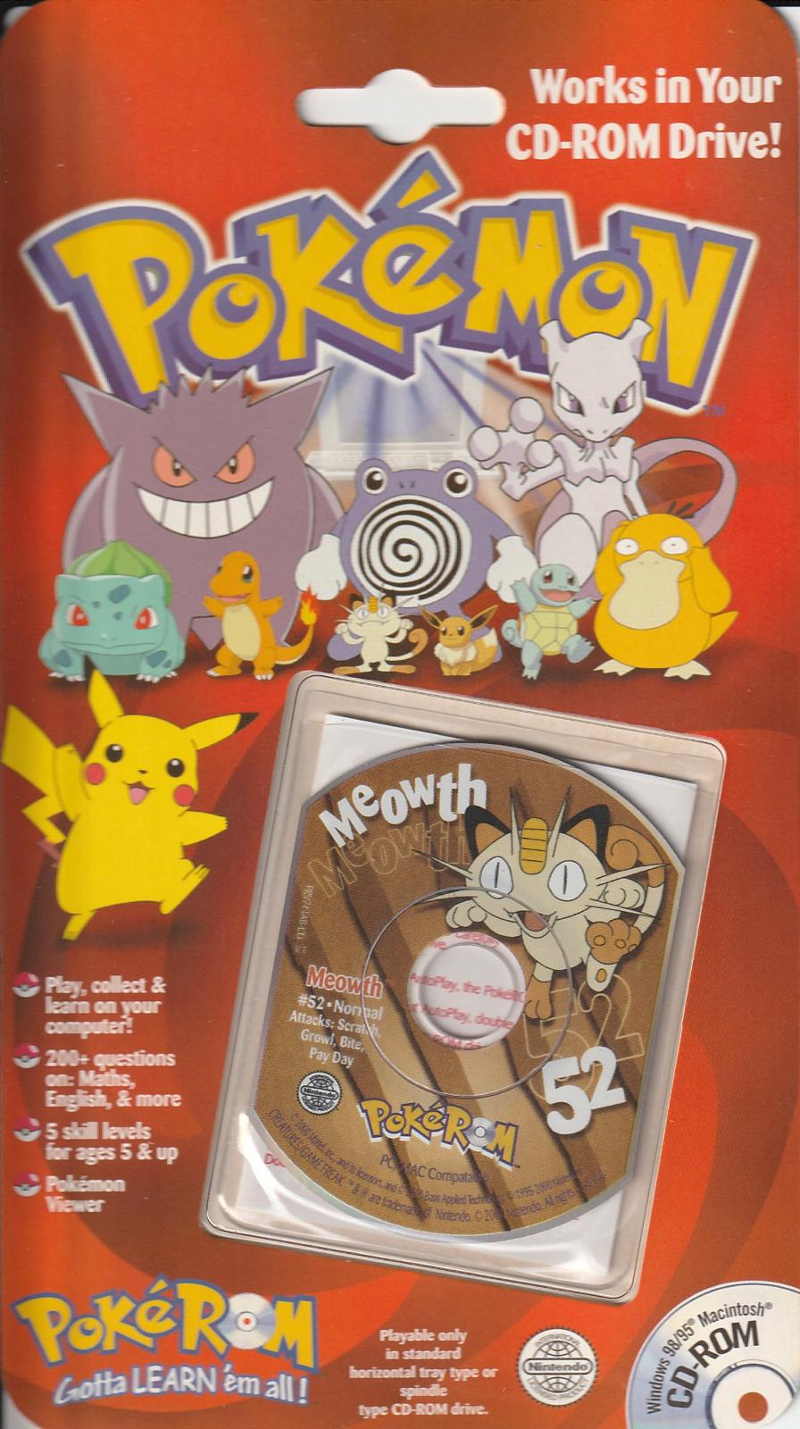 PokeRom Premier Series: 52 Meowth PC Games