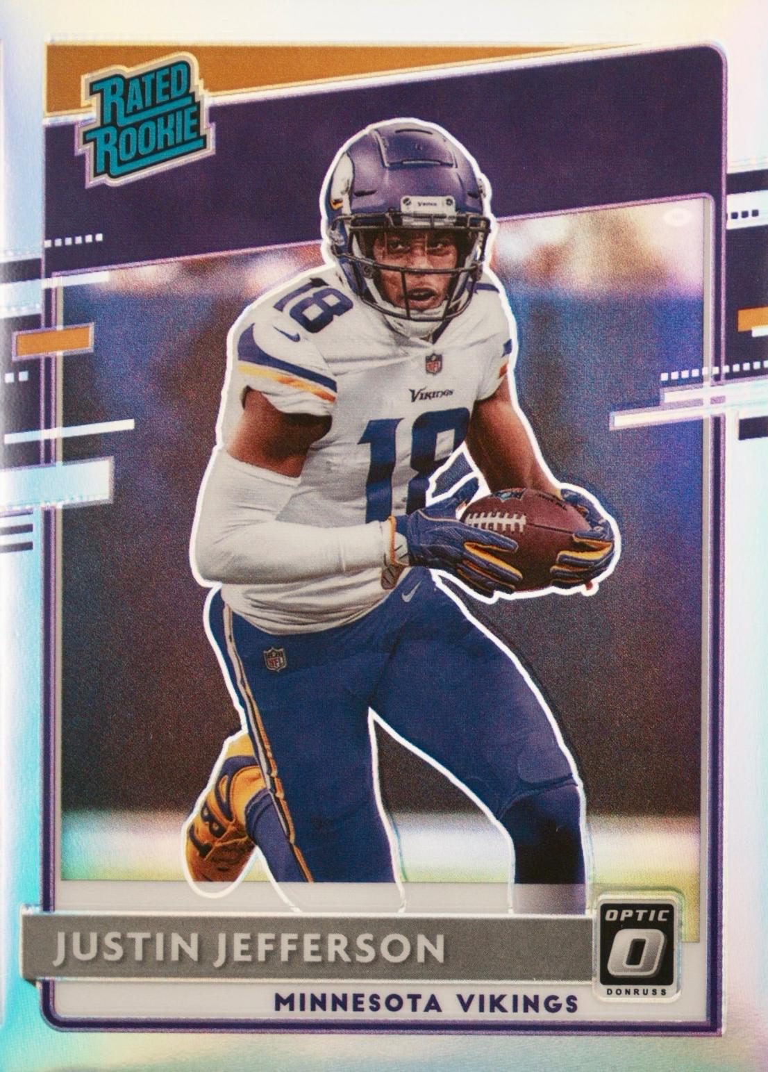 Justin Jefferson [Holo] #163 Prices [Rookie] | 2020 Panini Donruss