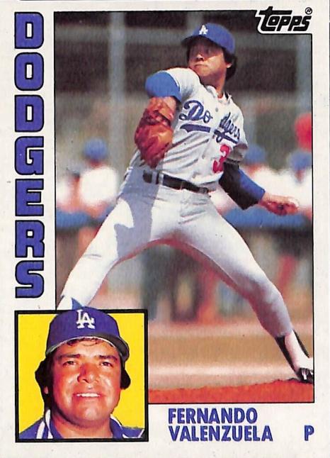 Fernando Valenzuela #220 Baseball Cards 1984 Topps