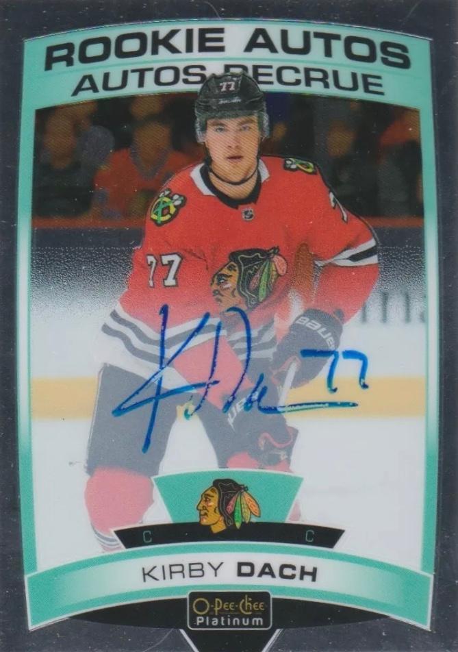 Kirby Dach #R-KD 2019-20 O-Pee-Chee Platinum Hockey Rookie Autos