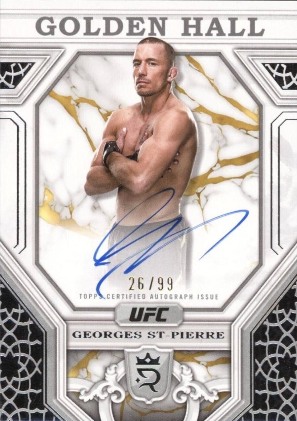 Georges St-Pierre #GH-GS Prices | 2024 Topps Royalty UFC Golden