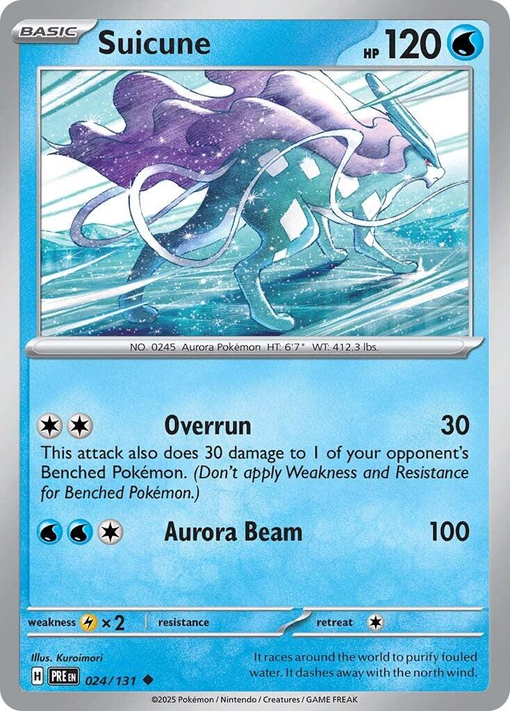 Suicune #24 Pokemon Prismatic Evolutions