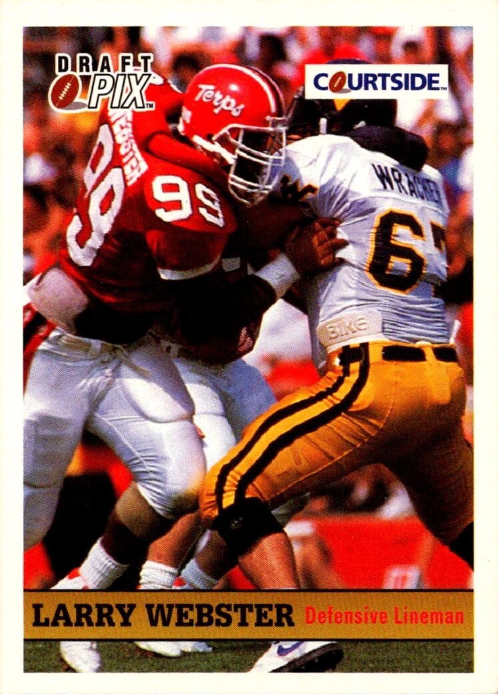 Larry Webster #42 1992 Courtside Football