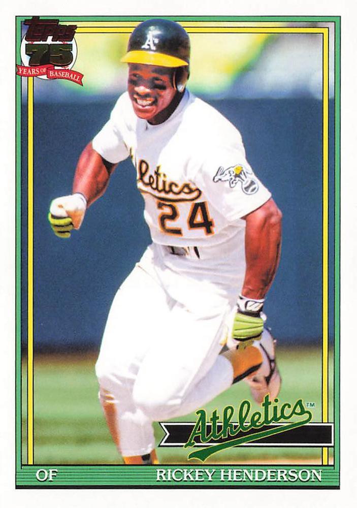 Rickey Henderson #T91-52 Prices | 2026 Topps 1991 | Baseball Cards