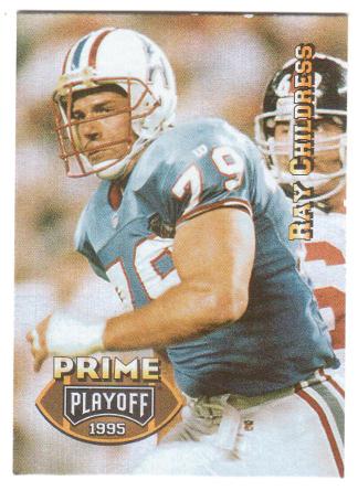 Ray Childress #147 1995 Playoff Prime Football