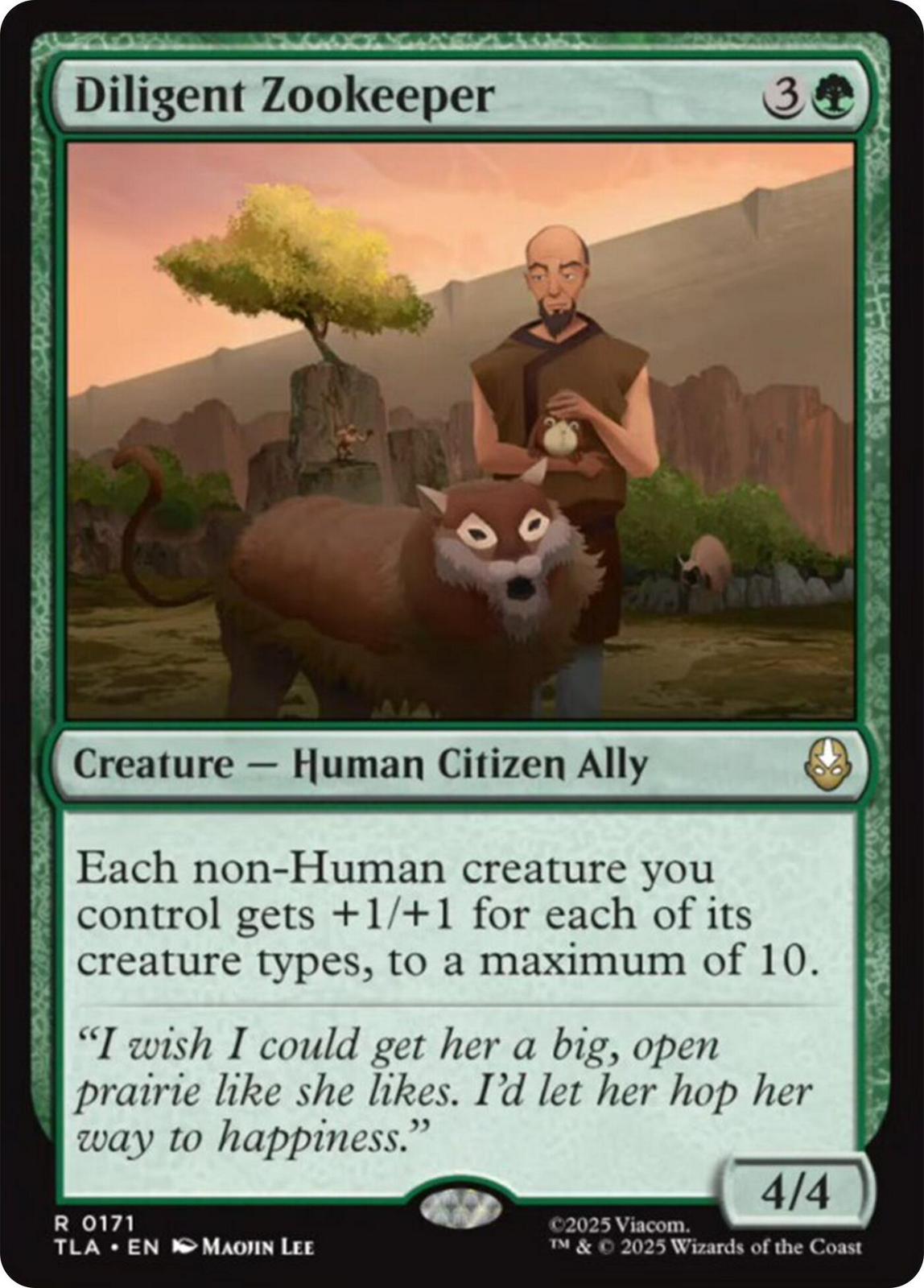 Diligent Zookeeper (Magic Avatar: The Last Airbender)