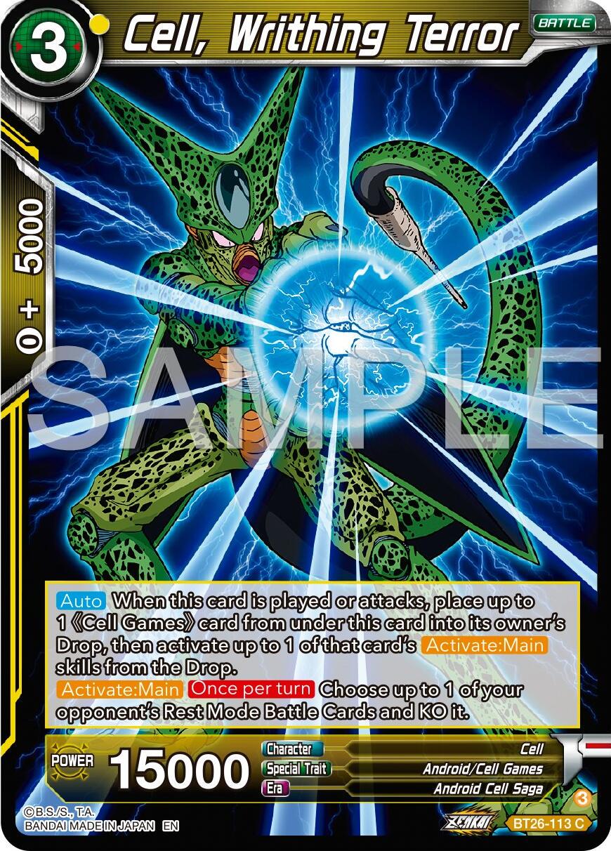 Cell, Writhing Terror BT26-113 Dragon Ball Super Ultimate Advent