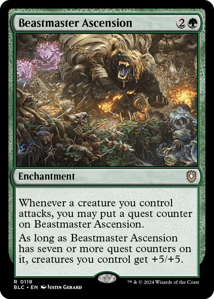Beastmaster Ascension #118 Magic Bloomburrow Commander