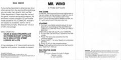 Full Cover Back | Mr. Wino ZX Spectrum