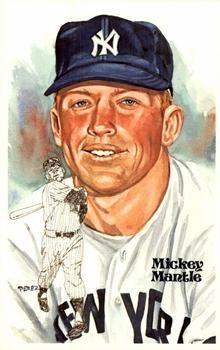 Mickey Mantle #145 Baseball Cards 1983 Perez Steele HOF Postcard