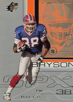 Shawn Bryson #10 Football Cards 2001 Spx