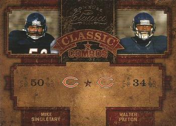 Walter Payton / Mike Singletary #CC-33 2004 Donruss Classics Classic Football