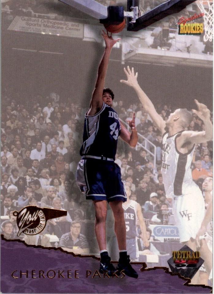Cherokee Parks #13 1995 Signature Rookies Tetrad Basketball