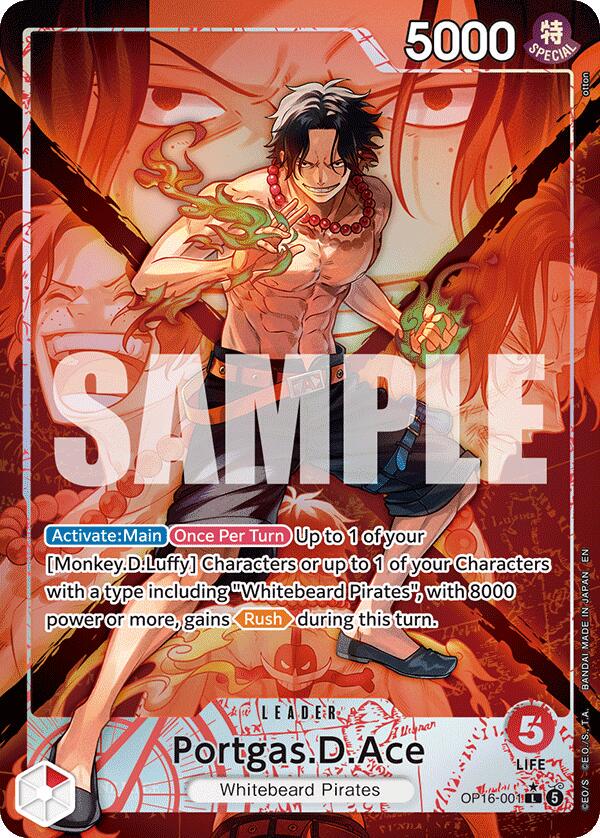 Portgas.D.Ace [Alternate Art] OP16-001 Prices | One Piece The Time