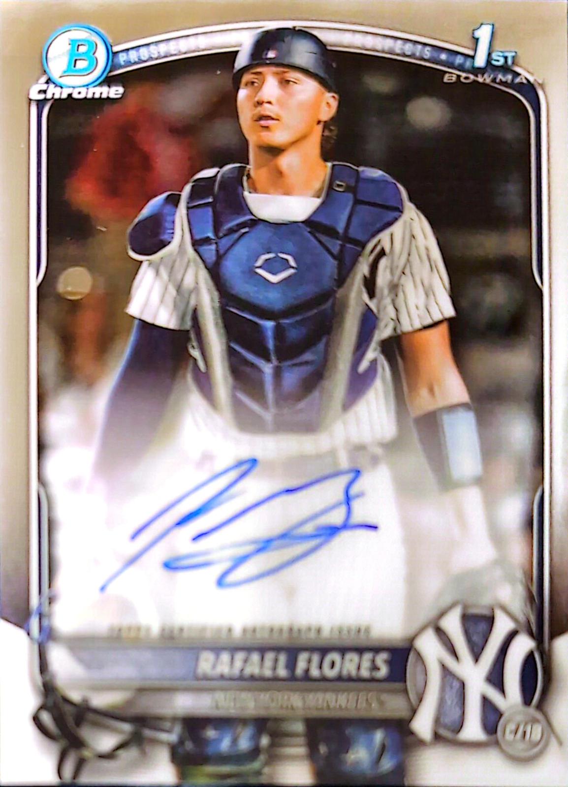 Rafael Flores #CPA-RF Baseball Cards 2025 Bowman Chrome Prospect Autograph
