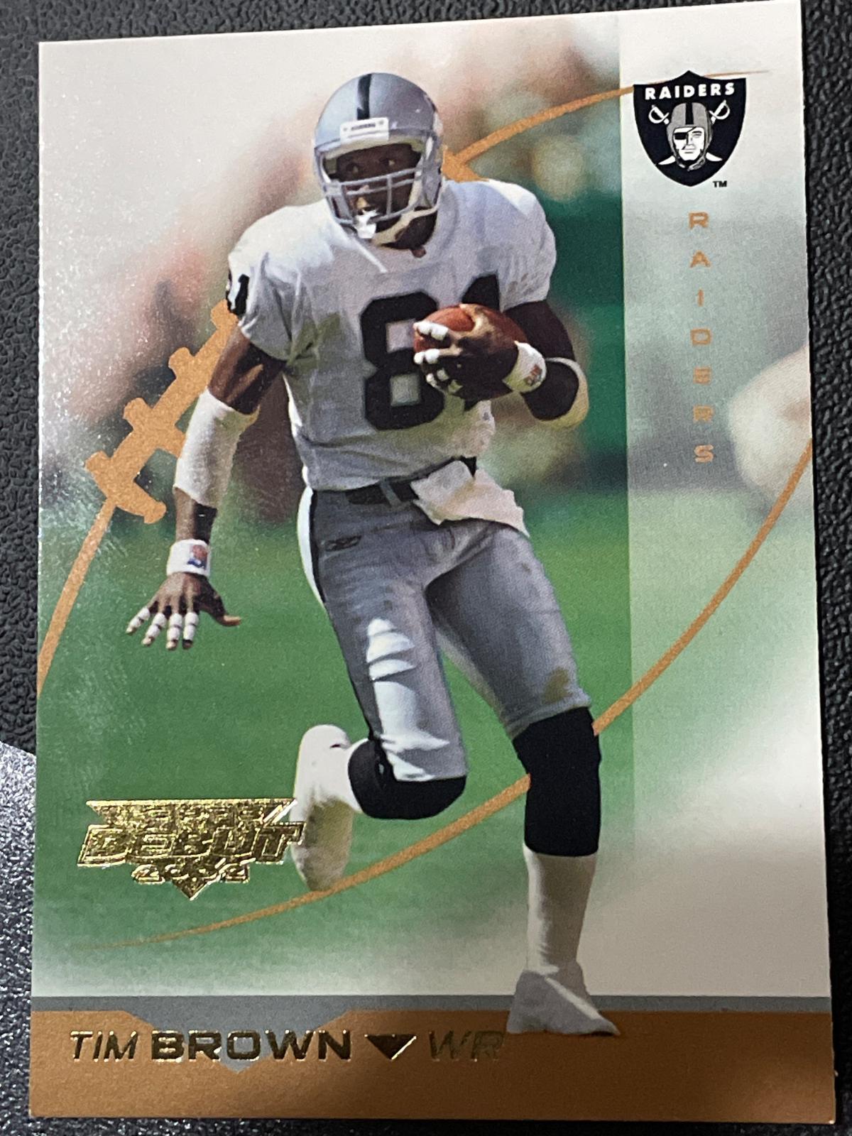 Tim Brown #10 Football Cards 2002 Topps Debut