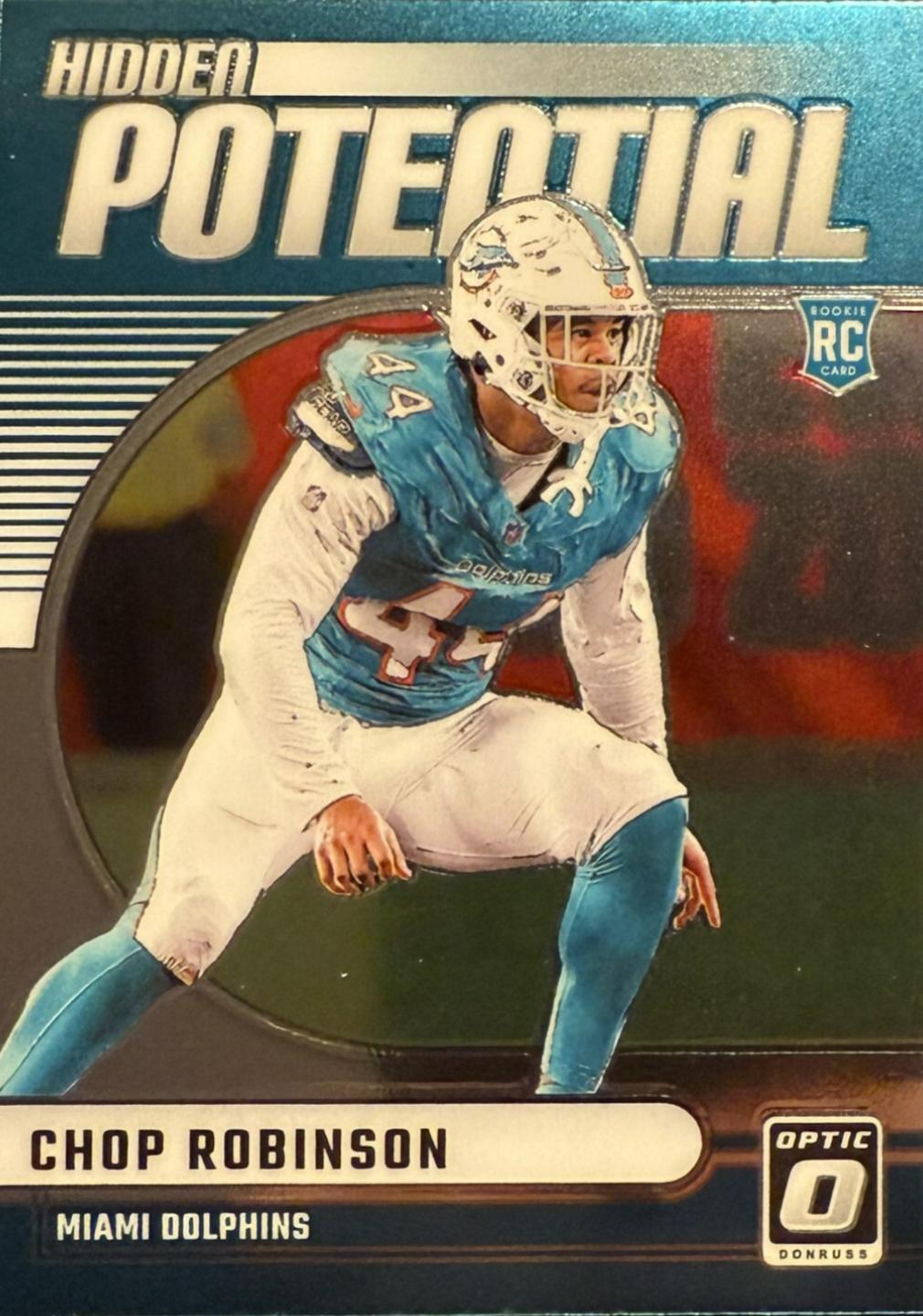 Chop Robinson #12 Football Cards 2024 Panini Donruss Optic Hidden Potential