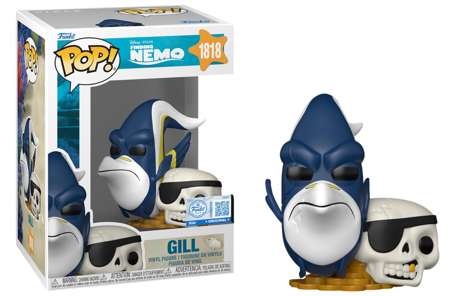 Gill #1818 Finding Nemo Funko Pop box and figure