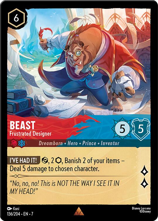 Beast - Frustrated Designer #136 Lorcana Archazia's Island