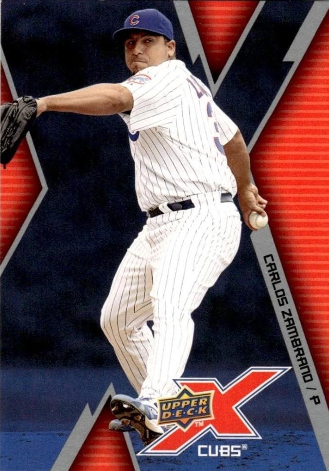 Carlos Zambrano #18 Baseball Cards 2009 Upper Deck X