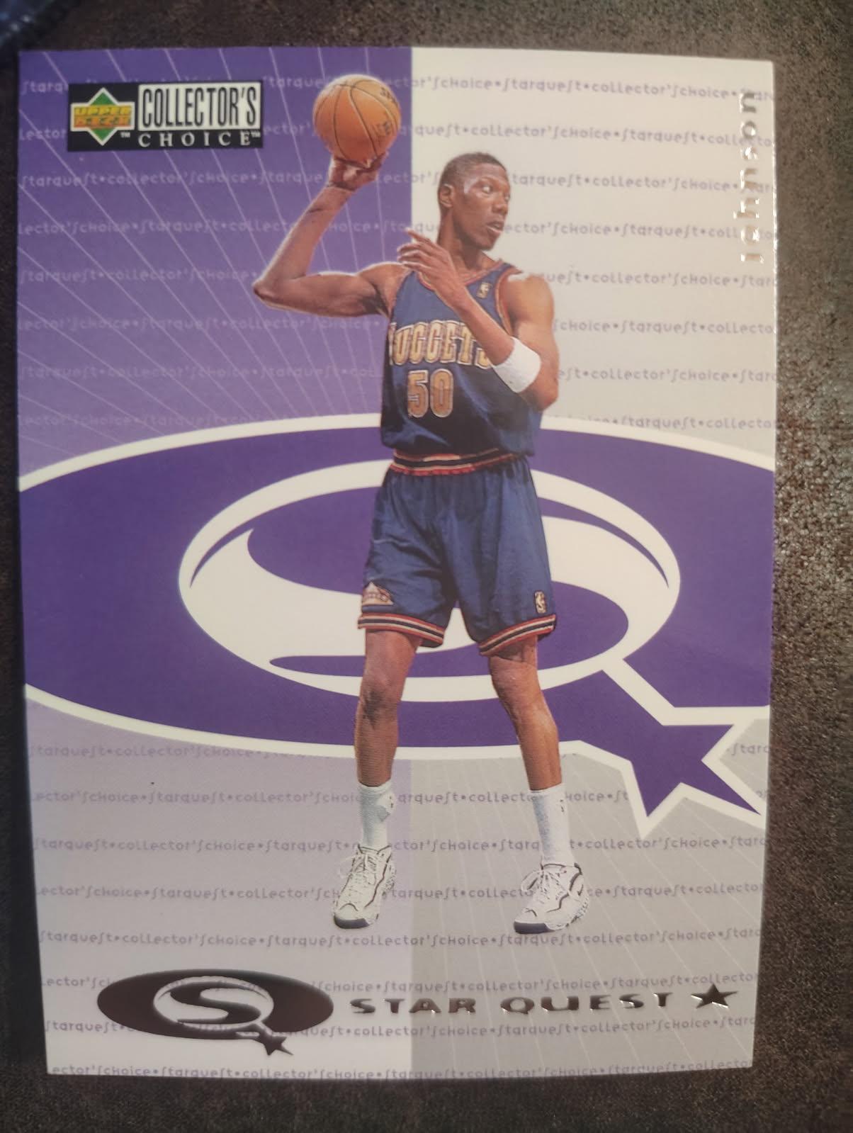 Ervin Johnson #SQ12 Basketball Cards 1997 Collector's Choice Starquest
