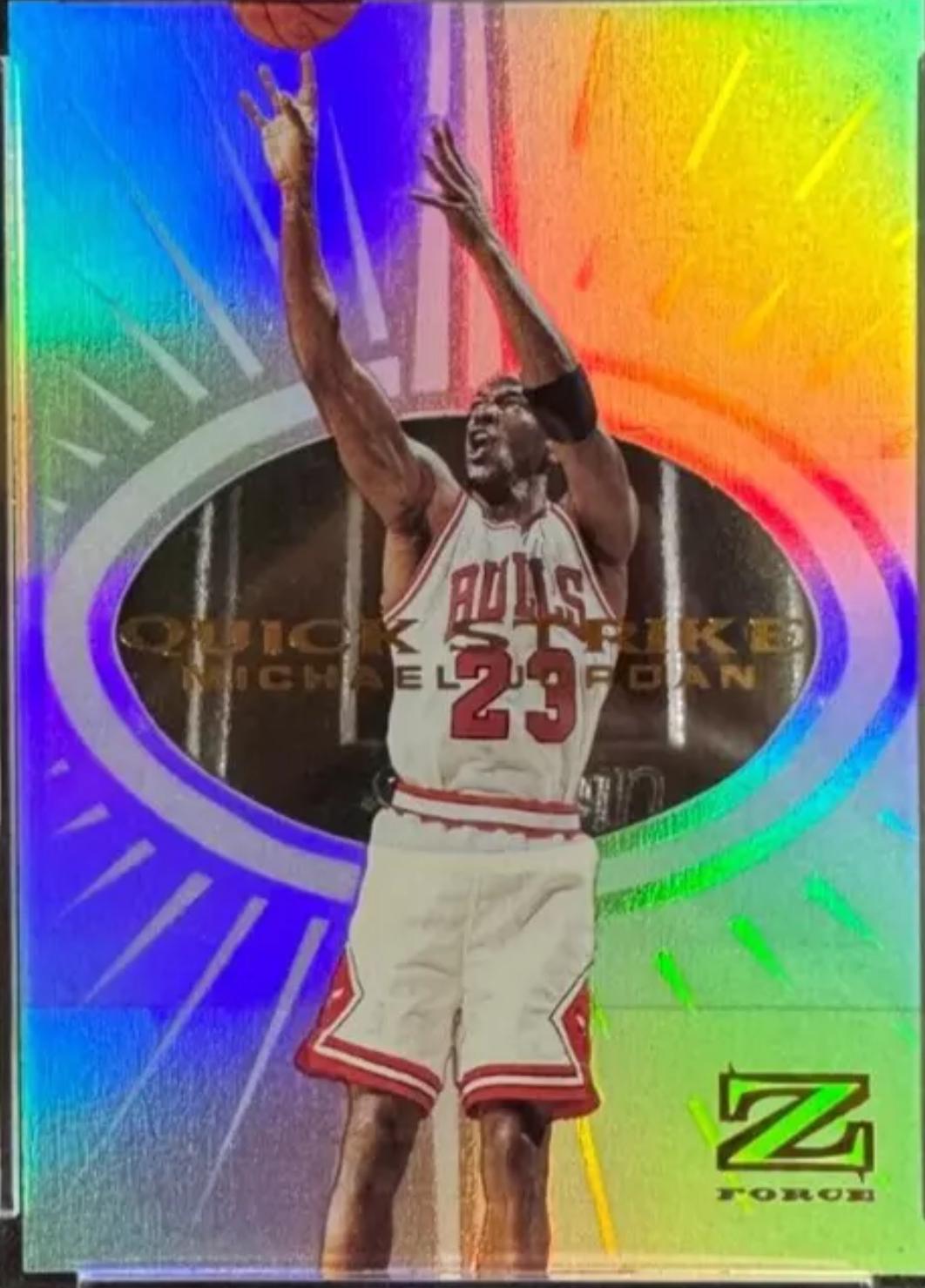 Michael Jordan #5QS Basketball Cards 1997 Skybox Z Force Quick Strike