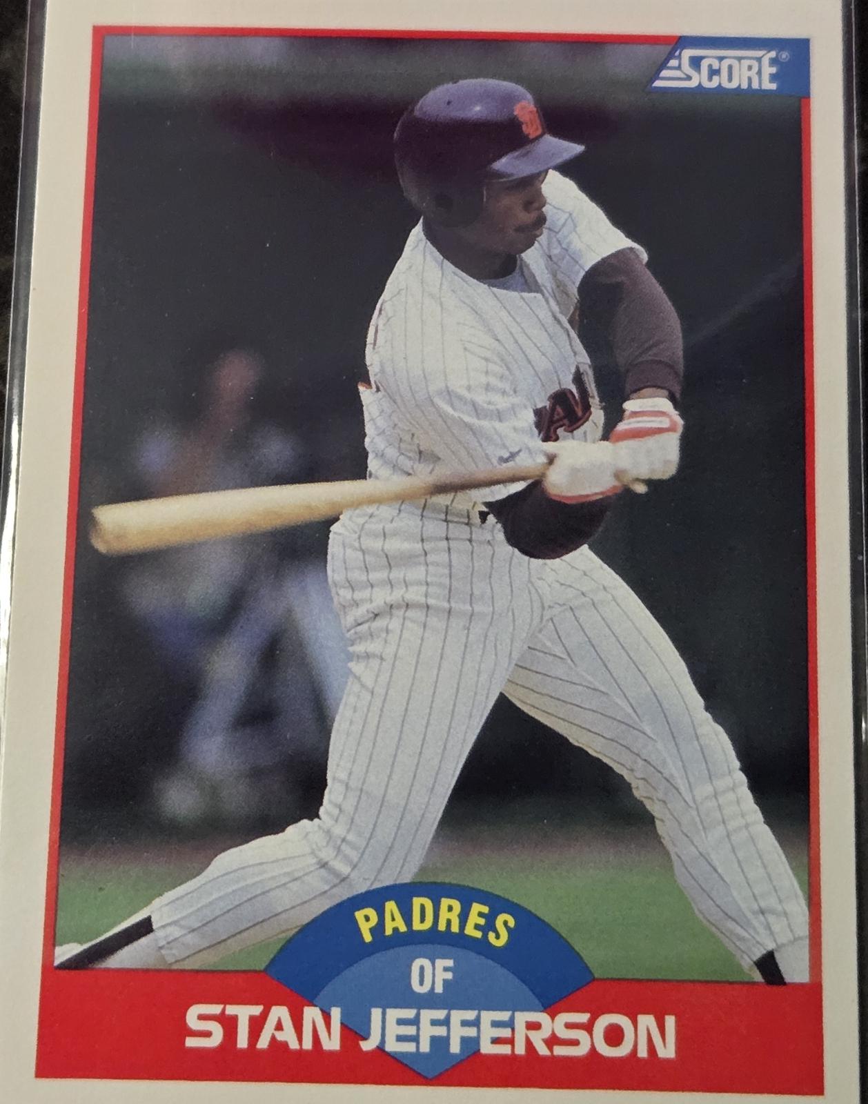 Stan Jefferson #519 Baseball Cards 1989 Score