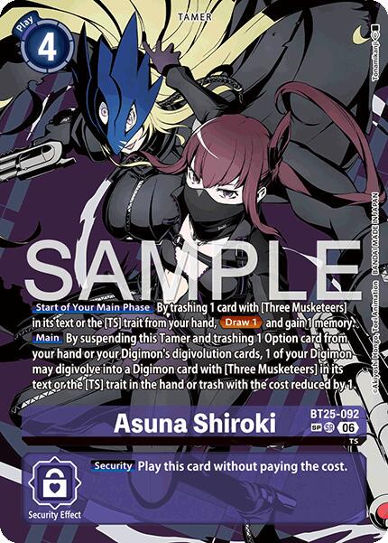 DUAL REVOLUTION 城木明日奈(BT25-092)SR SP Asuna Shiroki [SP] #BT25-092 Prices | Digmon Dual Revolution