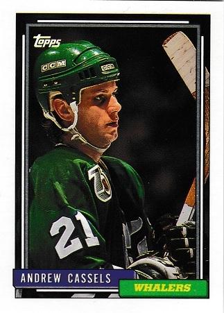 Andrew Cassels #23 Hockey Cards 1992 Topps