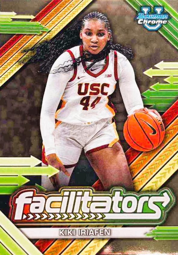 Kiki Iriafen #F-20 Basketball Cards 2024 Bowman Chrome University Facilitators