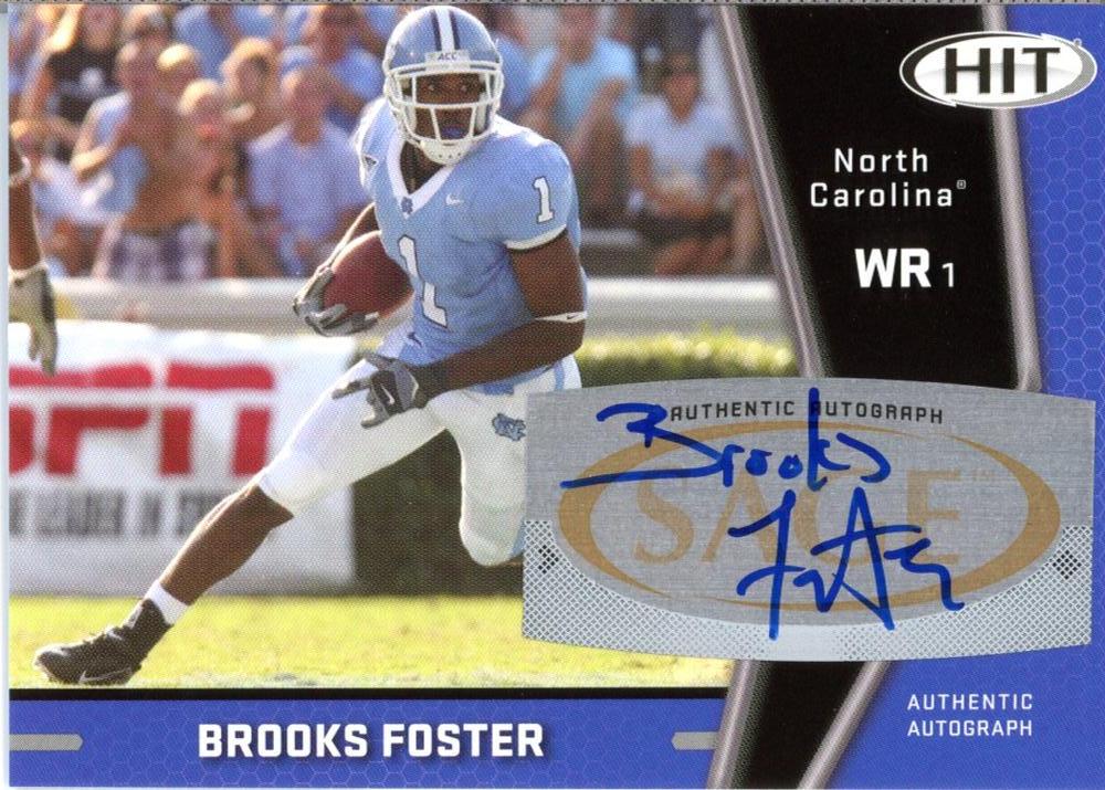 Brooks Foster #A81 2009 Sage Hit Autographs Football