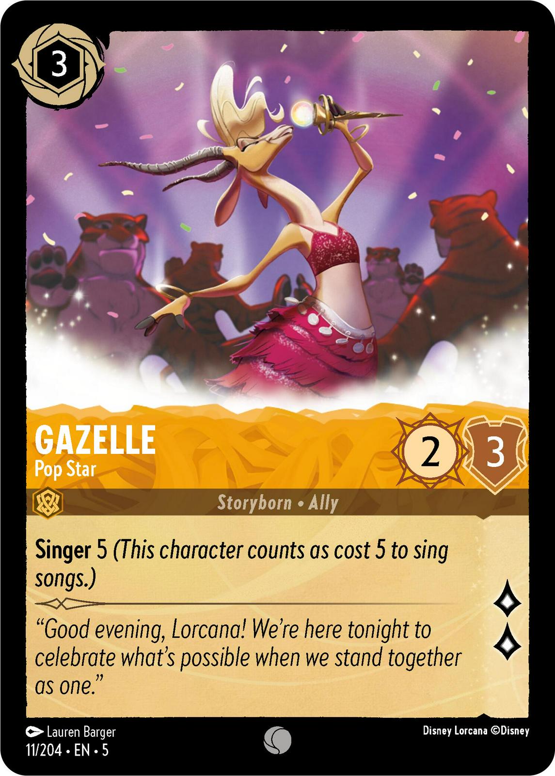 Gazelle - Pop Star [Foil] #11
