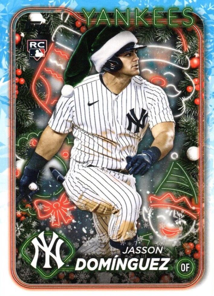 Jasson Dominguez [Holiday Variation SP] #H75 Prices [Rookie