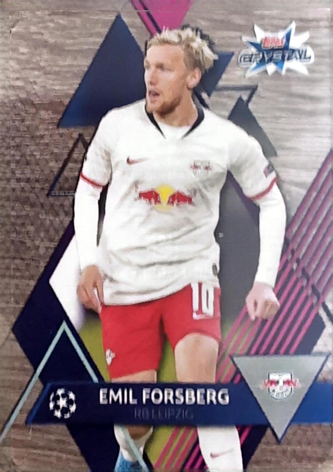 Emil Forsberg #40 Soccer Cards 2019 Topps UEFA Champions League Crystal