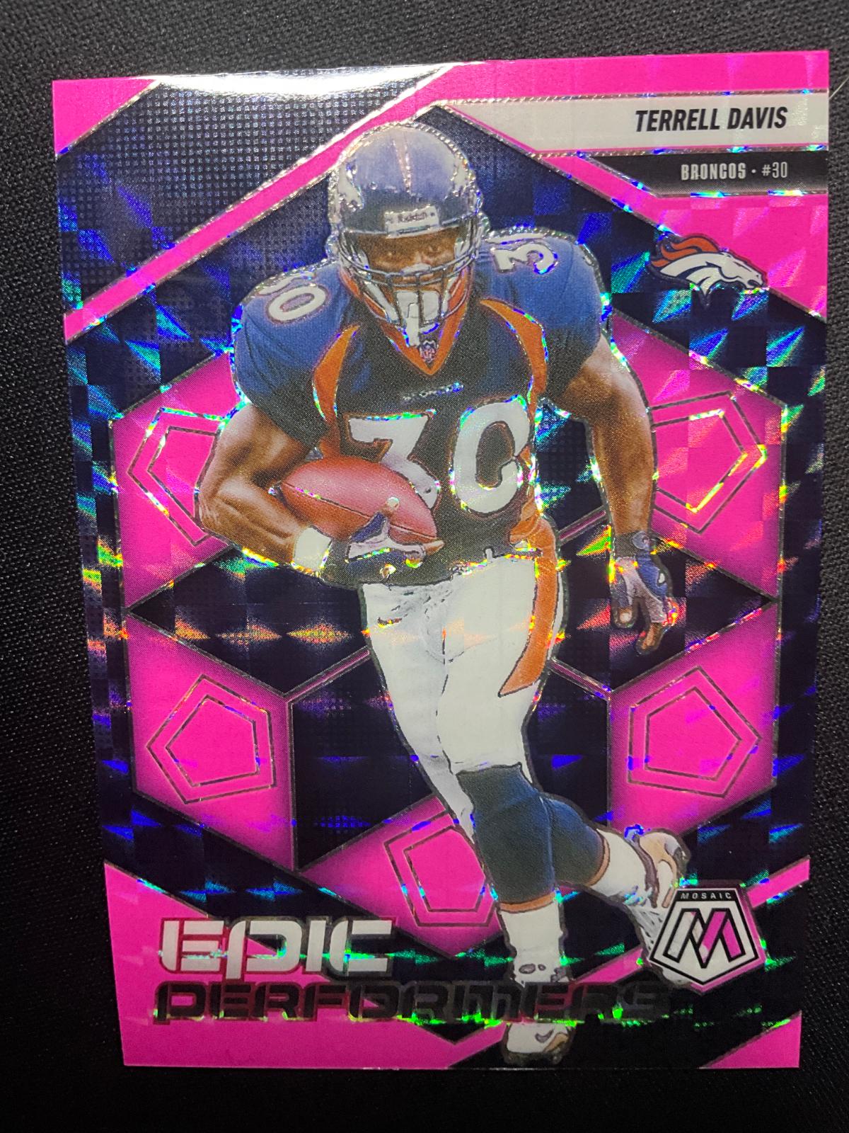 Terrell Davis [Mosaic Pink Fluorescent] #17 Prices | 2025 Panini
