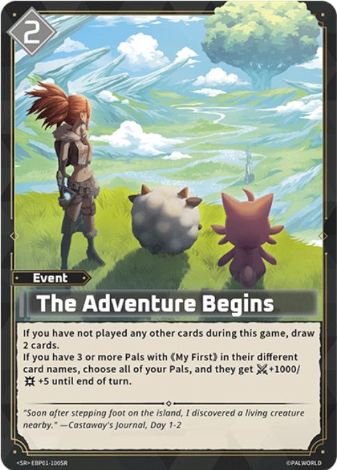 The Adventure Begins #EBP01-100SR Prices | Palworld Dawn of Palpagos