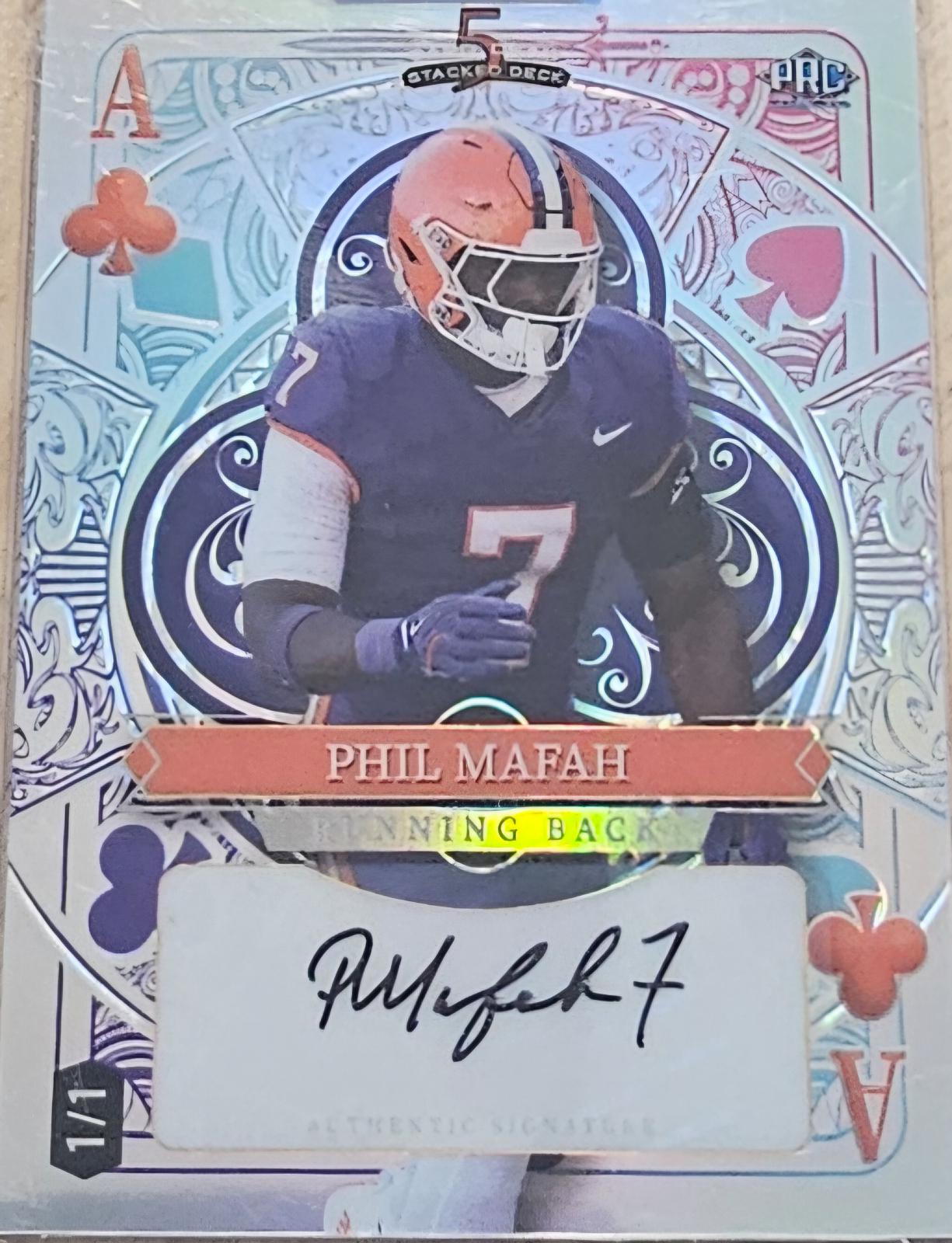 Phil Mafah [Ace Clubs Purple/Cyan/Pink Rainbow Auto] #SDJC-PMA Prices ...