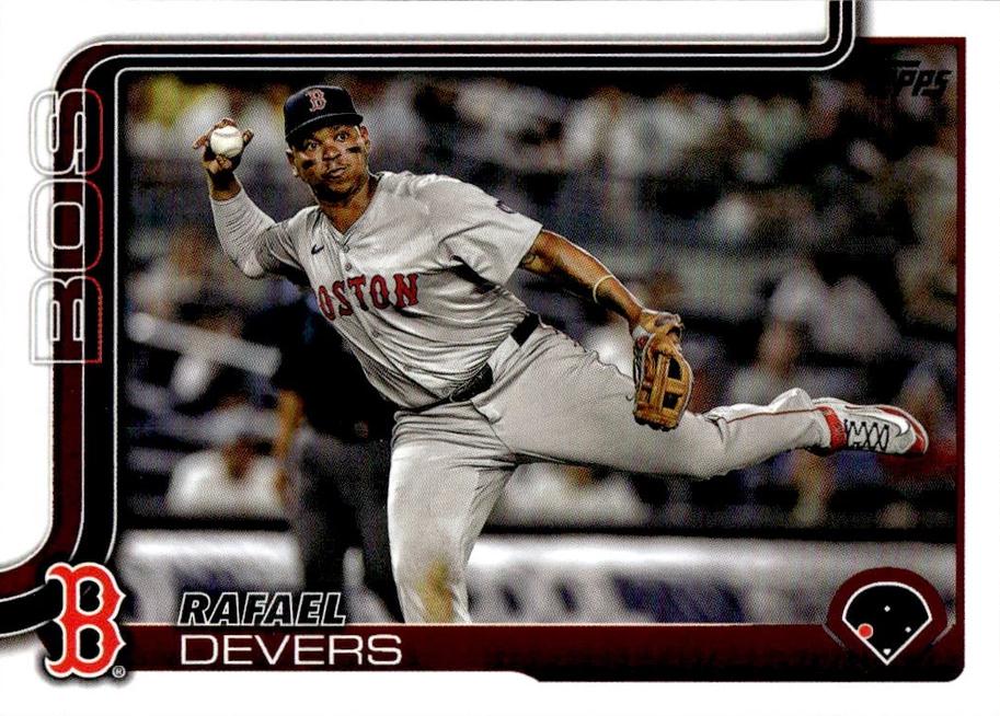 Rafael Devers #285 Baseball Cards 2025 Topps