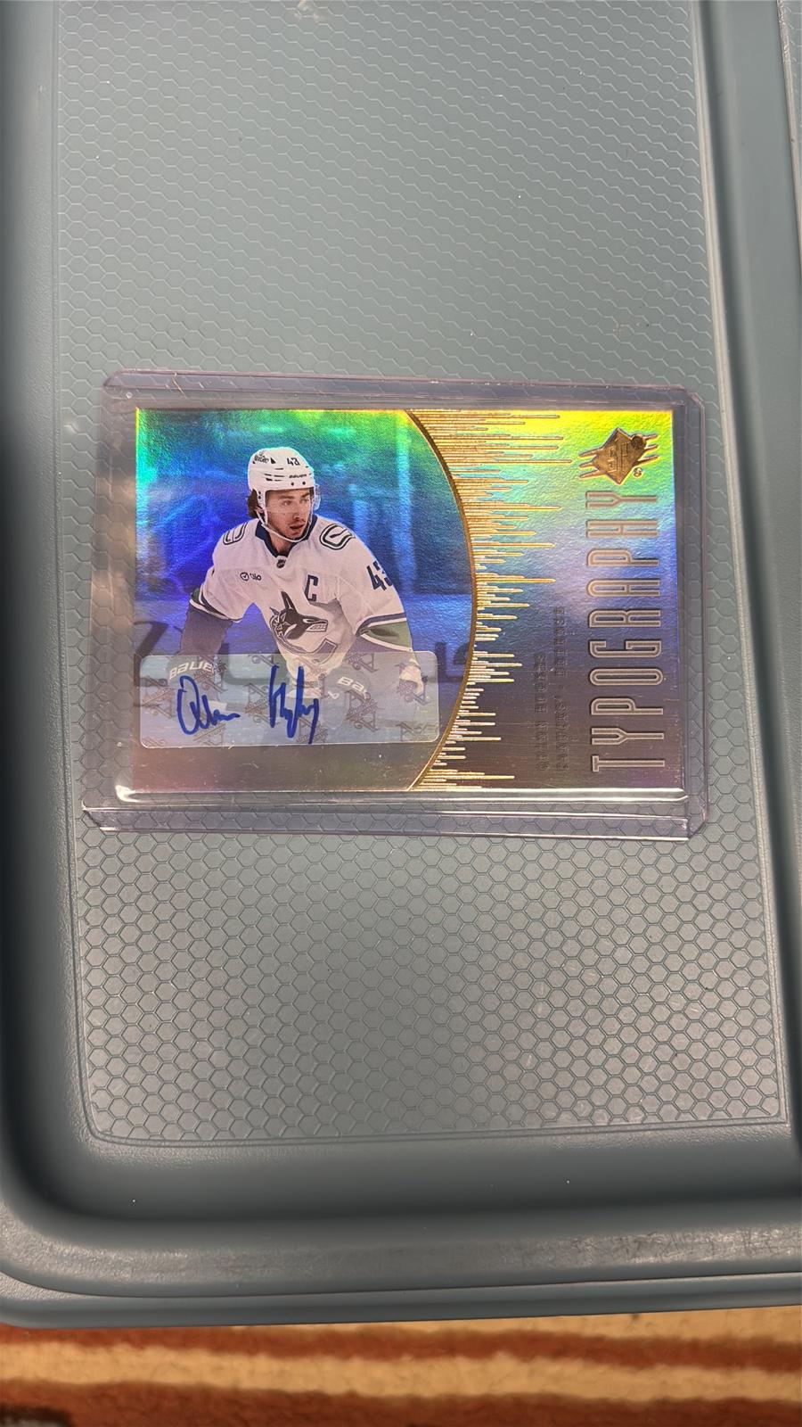 Quinn Hughes #TYPE-QH 2025 Spx Typeography Hockey