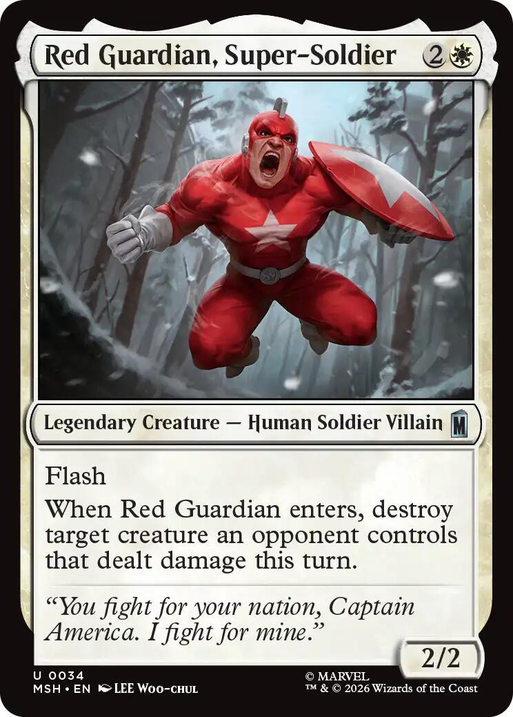 Red Guardian, Super-Soldier (Magic Marvel Super Heroes)