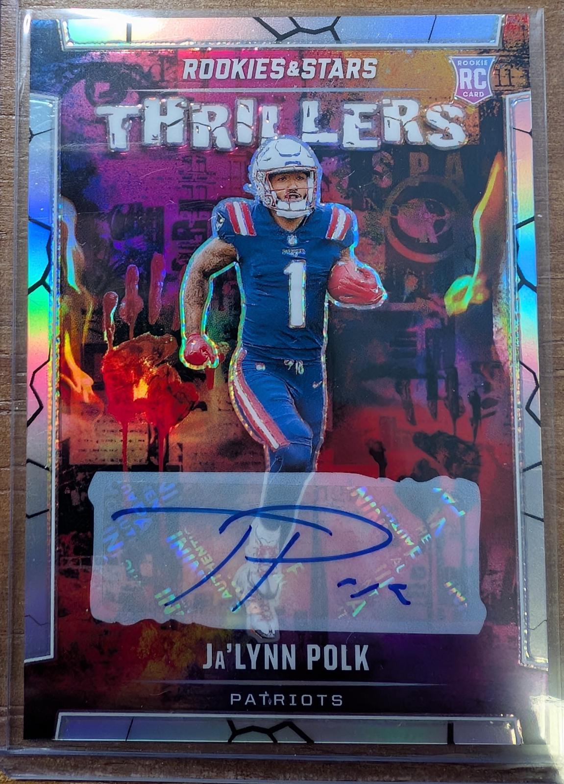 Ja'Lynn Polk #T-JPK Football Cards 2024 Panini Rookies & Stars Thrillers Signatures