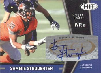 Sammie Stroughter #A19 2009 Sage Hit Autographs Football